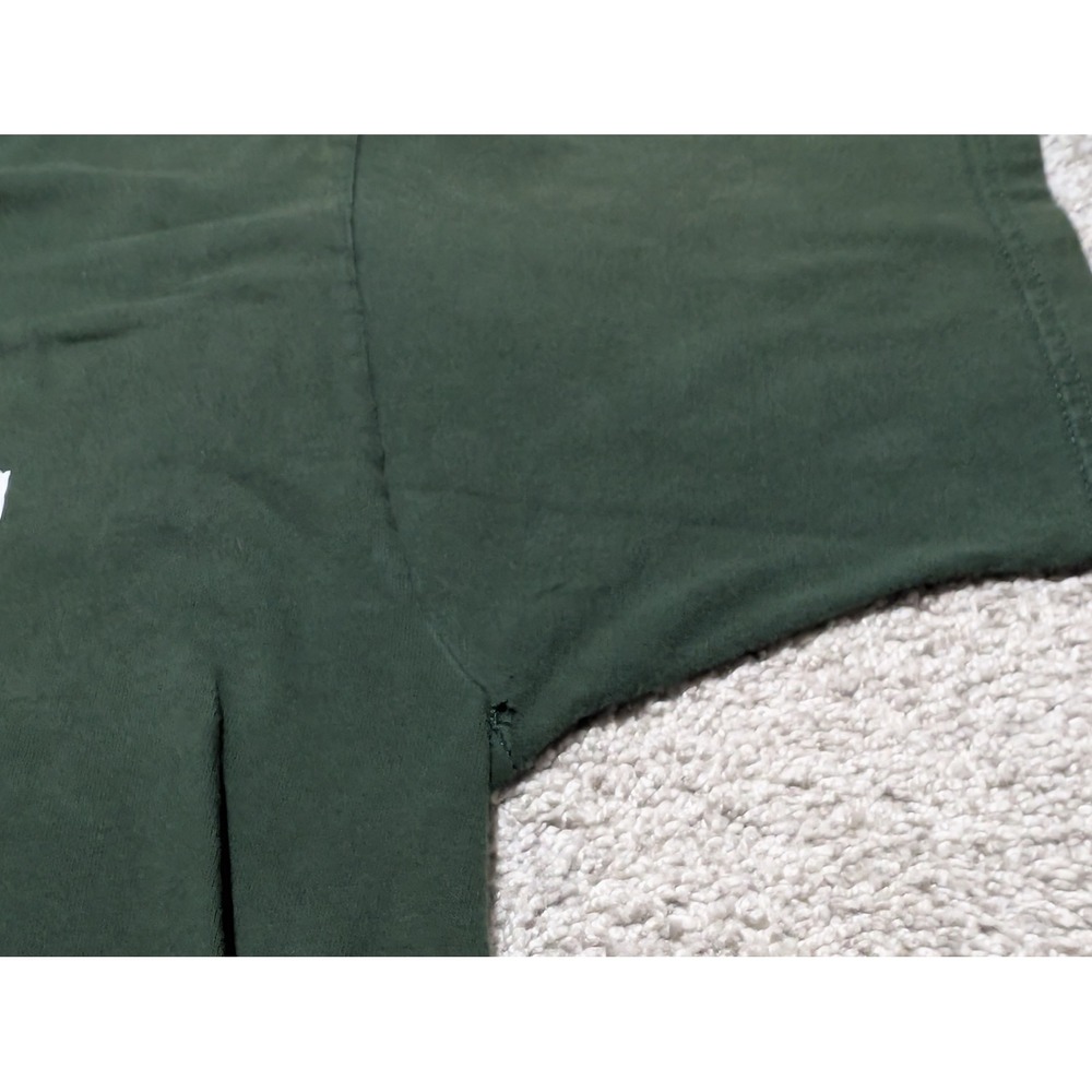Fruit of the Loom T-Shirt Mens XL Green Durkins Chicago Vintage Heavy Cotton Tee - Picture 4 of 8